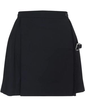 Enfants Riches Deprimes Pleated Buckle-Fastening Mini Skirt - Black