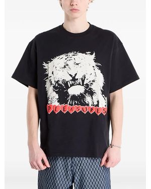 Pleasures Grin-Graphic T-Shirt - Black