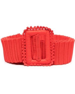 MSGM Cinturón De Punto - Rojo