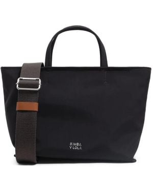 Bimba Y Lola Medium Chihuahua Tote Bag - Black