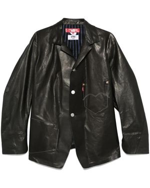 Junya Watanabe X Levis レザージャケット - ブラック
