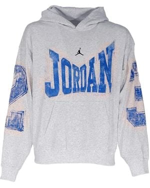 Nike Felpa Con Logo Jordan Brooklyn - Grigio