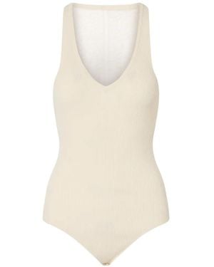 Liu Jo Bodysuit With Lace Insert - White