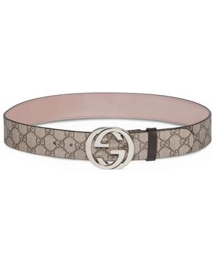 Gucci Gürtel Mit Gg - Grau
