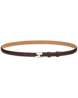 Courreges Ac Logo-Plaque Belt - White