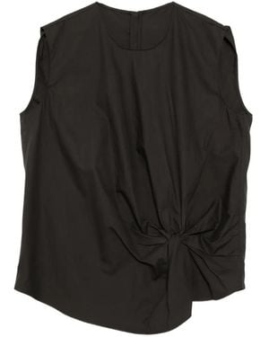 JNBY Twist-Detail Tank Top - Black