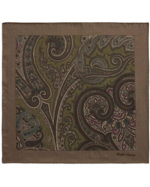 Ralph Lauren Sciarpa Con Stampa Paisley - Marrone