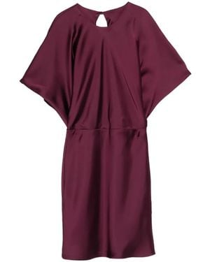 Norma Kamali Obie Mini Dress - Purple