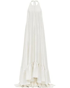 Azeeza Sadie Silk Gown - White