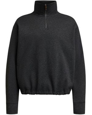 12 STOREEZ Sweater Met Rits - Zwart
