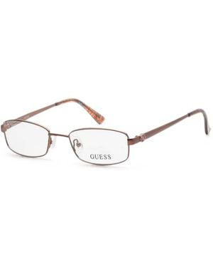 GUESS EYEWEAR Brille Mit Eckigem Gestell - Weiß