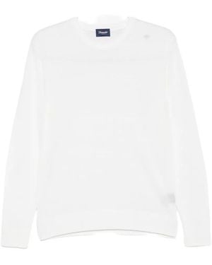 Drumohr Long-Sleeve Crew-Neck Jumper - White