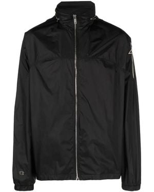 Rick Owens X Champion Leichte Jacke Mit Verdeckter Kapuze - Schwarz