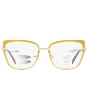 PUCCI Geometric-Frame Glasses - Metallic