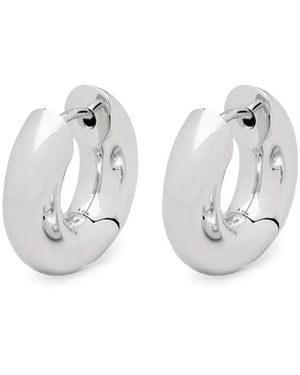 Tom Wood Pendientes de aro Chunky pequeños - Blanco