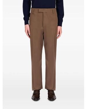Ferragamo Straight-Leg Tailored Trousers - Brown