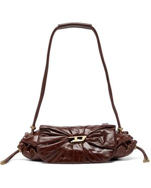 DIESEL Borsa A Spalla Scrunch-D - Marrone