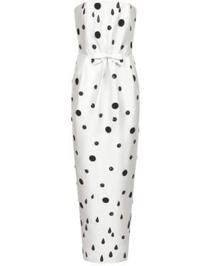 BERNADETTE Jones Maxikleid mit Polka Dots - Weiß