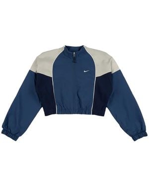 Nike Shrunken Track Jacket - Blue