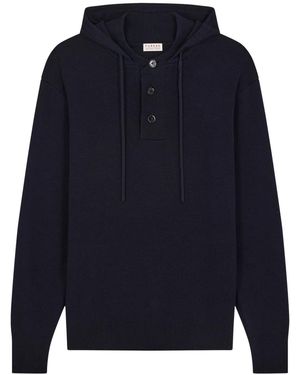 Fursac Hoodie Met Knopen - Blauw