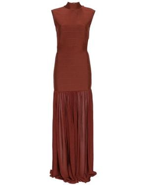 retroféte Open-Back Bandage-Style Maxi Dress - Red