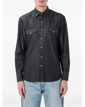 Salvatore Piccolo Camicia Texana - Nero