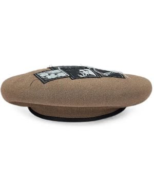 CA4LA X Andy Warhol Graphic-Patch Beret - Grey