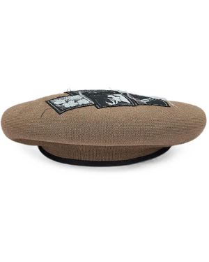 CA4LA X Andy Warhol Graphic-Patch Beret - Gray
