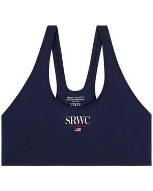 Sporty & Rich Flag Bra Top - Blue