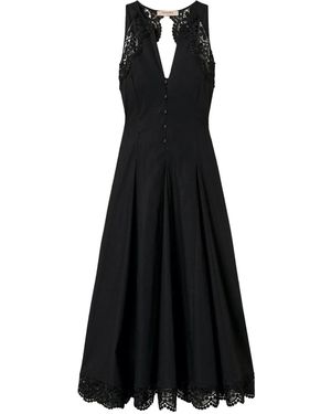 Twinset Long Poplin Dress - Black