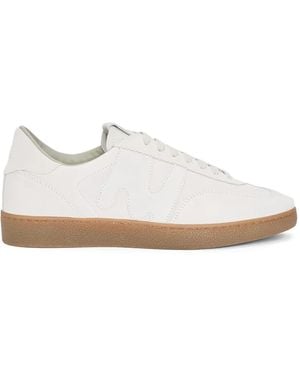 MSGM Retro Sneaker Logo-Appliqué Sneakers - White