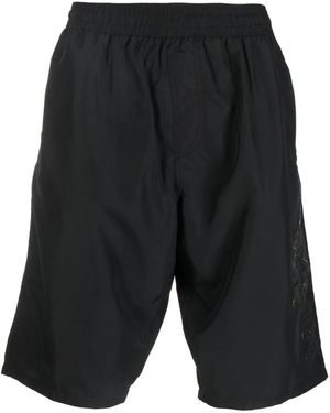 Balmain Logo-Print Swim Shorts - Black