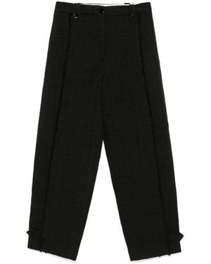 Ganni Tweed Trousers - Black