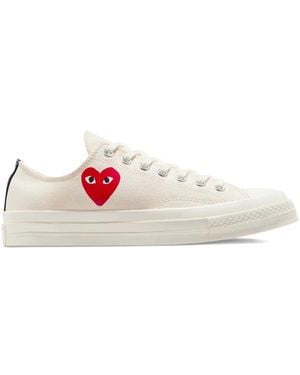 COMME DES GARÇONS PLAY Chuck 70 Heart-Logo Trainers - White