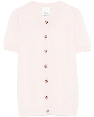 Allude ショートスリーブ カーディガン - ピンク