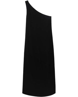 Another Tomorrow Robe À Une Épaule - Noir