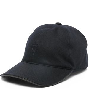 Corneliani Cappello Con Logo - Nero