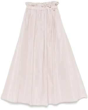 Herno A-Line Midi Skirt - White