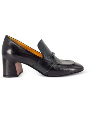 Madison Maison Hidden-Bit Leather Loafers - Black
