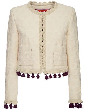 La DoubleJ Tasselled Bijoux Jacket - Natural