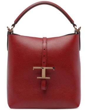 Tod's T Timeless Bucket Bag - Red