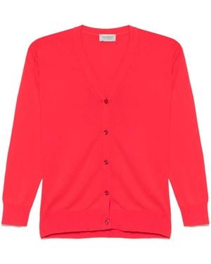 John Smedley Yasmin Cardigan - Rot