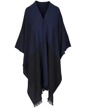 Akris Fular Con Flecos - Azul