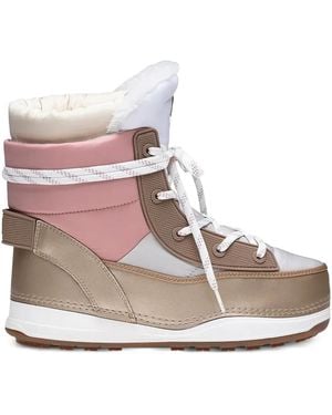 Bogner Lace-Up Snow Boots - Pink
