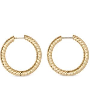 Jennifer Fisher Pendientes Huggie Madison Con Detalle De Cuerda - Metálico