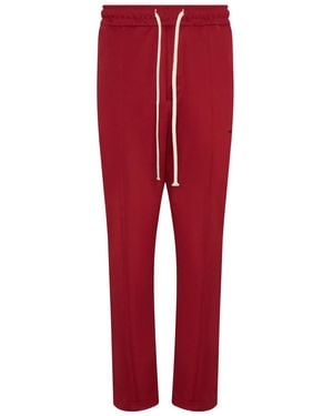 State of Order Drawstring Panelled Trousers - Red