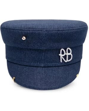 Ruslan Baginskiy Baker Boy Pierced Cap - Blue