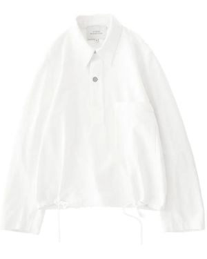 Studio Nicholson Chemise Stowe À Deux Boutons - White