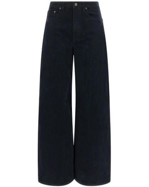 Ralph Lauren Corduroy Wide-Leg Pants - Blue