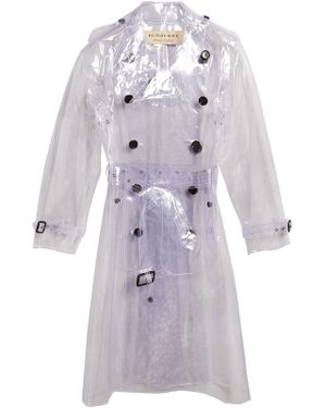 Burberry Transparent Trench Coat - Metallic